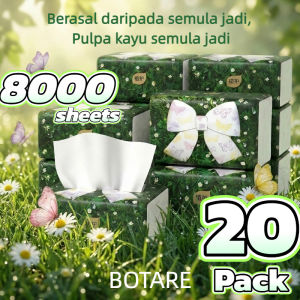 【20 Pack】Botare Facial Tissue Soft Paper Towel Affordable Household Tissue 140×175mm 4-Ply Suitable for Wedding Door Gifts