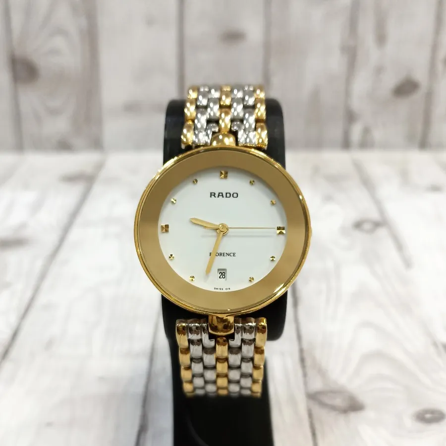 Jam Tangan Rado Florence Ceramic Two Tones Quartz Bekas Second Vintage Original Emas Tungsten Asli Murah Terbaru Lazada Indonesia