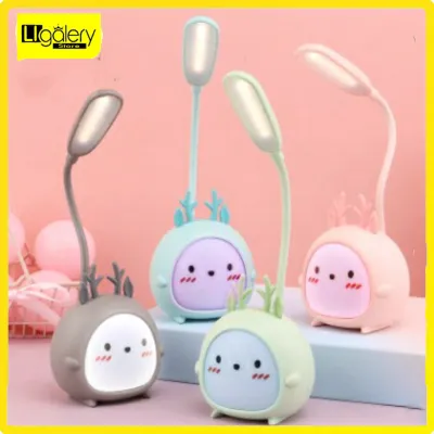 [Ready Stock] Lampu LED Portable Baca Lampu Meja Double LED lamp Lampu Baca Lampu Belajar Reading Lamp