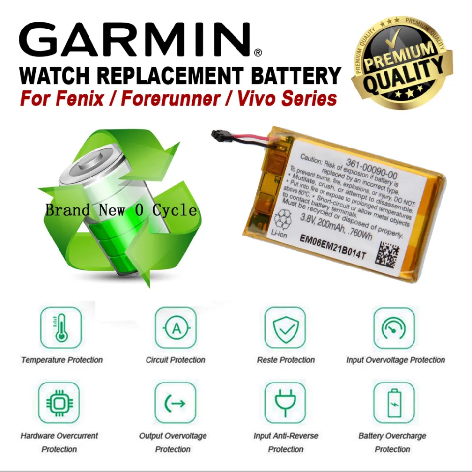 Akku Für Garmin Vivoactive HR GPS Smartwatch | Ersetzt 361-00090-00 | 3