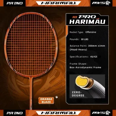 P.R IND Harimau Pro Offensive Badminton Racket 4UG5 / 5UG5 100%ORIGINAL PURUI / PR IND Sports Limited Edition