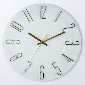 【SKIT SG】12 Inch Trending The Nordic Style wall clock with Silent Second Design / 30cm Minimalistic Wall Mounted Clock / Silent Quartz Movement / Living Bedroom Minimalist / Office Wallclock Wall Clock Modern 3D Quartz Silent Hanging Large Clock