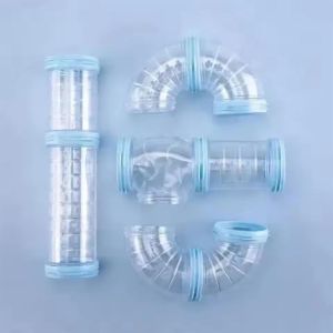 Hamster Coop External Pipelines Can Be Randomly Spliced DIY Landscape Design Pipes Hamster Cage Modification Movement Tunnel Toy Pet Hamster Game Tool 1Set DIY Hamster Tunnel Toy Pet Sports Training Pipeline Transparent Runway