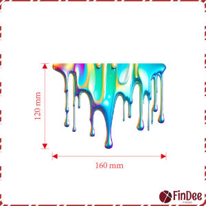 FinDee สติ๊กเกอร์สีกระจาย สติกเกอร์กันน้ํา สําหรับติดตกแต่งรถยนต์ รถจักรยานยนต์ PVC อย่างดี Car decoration