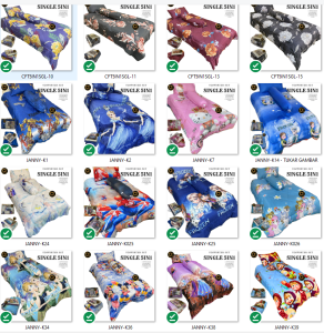 Cadar Single Bujang 8 STAR Set 5 in 1 With Comforter Limited Edition Exclusive Premium Set Bedroom Decoration