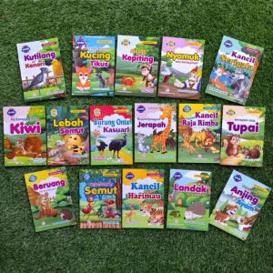 Paket isi 16 Buku Dongeng Fabel Bilingual Cerita Anak Serba Jaya
