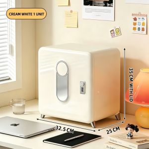 Combination Password Safe Box Mini Household Security Storage Cabinet Detachable Divider Document Cash Jewellery Safe