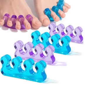 2PCS Silicone Toe Spreaders for Polish Application Soft Finger Toe Separators