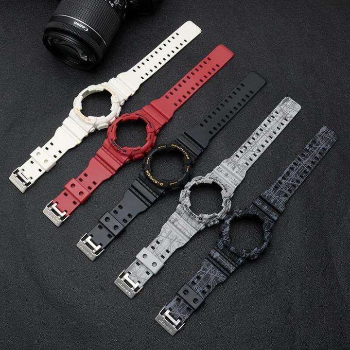 Silicone Watch Strap with Case for Casio G-SHOCK Case&Strap Male