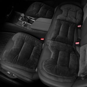 DECALE Non-slip Car Leather Cushion Soft Universal Auto Seat Cushion Comfortable Cotton Ventilated Four-season Cushion Automobile