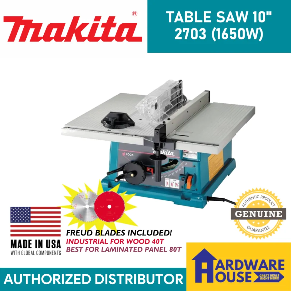 Makita Cordless Makita 2703 Table Saw Review Makita Portable Table