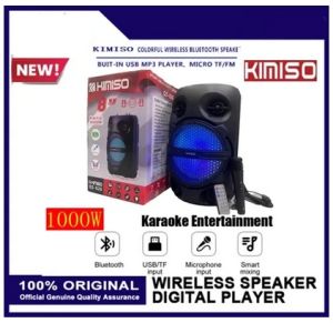 QS-826 KIMISO 8 Portable Karaoke Wireless Bluetooth Speaker With MIC