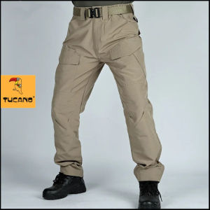 Tucano ฤดูร้อนแฟชั่นพลัสขนาดยุทธวิธีหลวมสูทหลายกระเป๋าผู้ชายกางเกงลำลองกางเกงผู้ชาย
