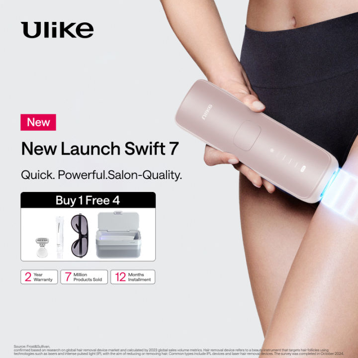 Ulike Swift 7 IPL ice cooling Hair Remvoal with USHR mode 95.8