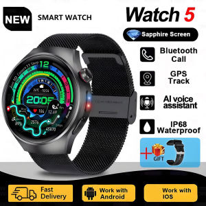 2025 Đồng hồ mới 5 Đồng hồ thông minh nam Màn hình AMOLED HD 1.53" Theo dõi Nhịp tim Cuộc gọi Bluetooth La bàn Độ cao và Áp suất không khí Đồng hồ thông minh