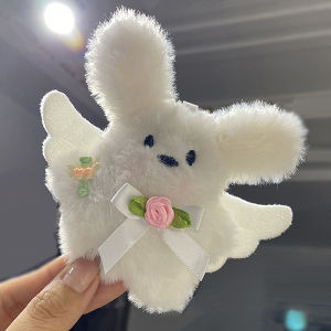 MillionGrid Dễ thương thiên thần nhỏ màu đen mèo sữa con chó sang trọng Búp bê mặt dây chuyền ba lô treo trang trí