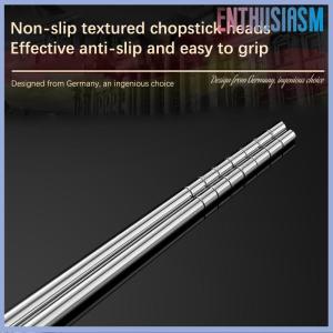 【Enthusiasm】🌟🌟【Hot Sale】🎈 ตะเกียบเหล็กสแตนเลส1คู่ตะเกียบยาวสำหรับทำอาหารก๋วยเตี๋ยวหม้อร้อนตะเกียบโลหะแบบใช้ซ้ำได้