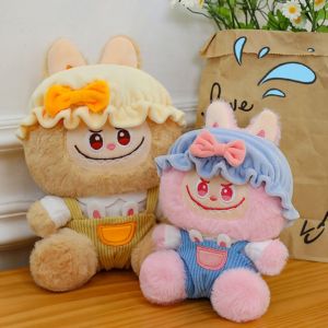 LKMART Backpack Flower Labubu Plush Stuffed Doll Cartoon Big Eye Labubu Bunny Doll Labubu Doll Toy 35cm Labubu Time Plush Toy Christmas Gift
