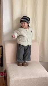 Childrens Winter Cotton Coat 2025 Autumn and winter Korean-style childrens clothing custom-made baby winter clothes