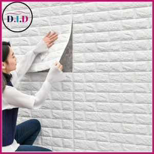 PALING MURAH !! WALLPAPER BRICK FOAM BATA PUTIH 70 X 77 CM (TEBAL 3-5 MM) FOAM STICKER DINDING BRICK FOAM BATA PUTIH TERLARIS
