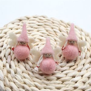 TI9P เครื่องประดับปาร์ตี้ ปีใหม่ 2022 ต้นคริสต์มาส สุขสันต์วันคริสต์มาส เอลฟ์ แฮนด์เมด DIY ตุ๊กตาคริสต์มาส เครื่องประดับคริสต์มาส ตกแต่งคริสต์มาส ผ้าสักหลาด