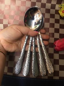 Bộ 5 muỗng inox 304 sang trọng kiểu đầu dày hoặc đầu tròn hàng xuất khẩu USA
