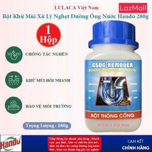 Bột thông cống tắc đường ống nước cục mạnh Hando 280g