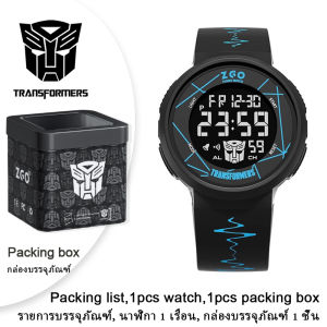 Transformers Optimus Prime Digital Watch Shock Resistant Luminous Display with Stainless Steel Case Back Chronograph for Kids Teens 8553