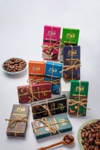 [ĂN LÀ GHIỀN-COMBO 7 HỘP 50G] Kẹo socola sữa nhân bánh Cookie Hạnh nhân Hạt điều Dừa không nhân 50g FIGO đồ ăn vặt văn phòng siêu ngon