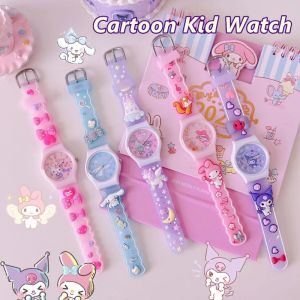 Cartoon Sanrio Watch Cute Kuromi Melody Needle Buckle Children Wrist Watch Portable Student Watch