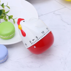 Cute Hen Shape Kitchen Cooking Timer Mechanical Countdown Clock Alarm Reminder f