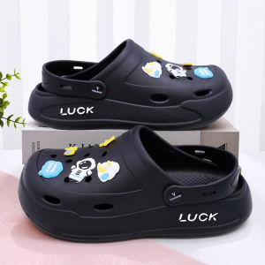 FENTINA Sandal Kodok Wanita Tinggi Sandal Baim Wedges Kekinian Sandal Fuji sandal Jelly Anti-selip