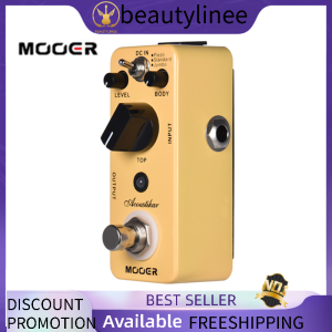 MusladyMOOER Acoustikar Acoustic Guitar Simulator Effect Pedal True Bypass with 3 Modes (Piezo/Standard/Jumbo)