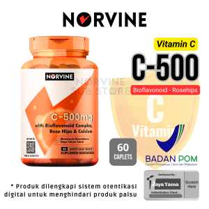 NORVINE VITAMIN C 500MG ORIGINAL USA 60 TABS BPOM