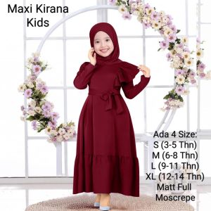 Baju Gamis Muslim Anak Perempuan Maxi Kirana Kids Gamis Kondangan