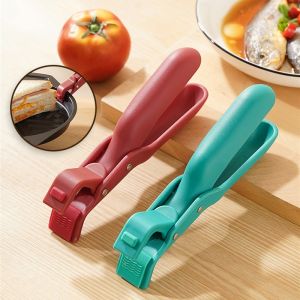 Silicone Anti Scalding Bowl Clip Kitchen Anti Scald Dish Pot Holder Non-slip Plate Clamp Oven Kitchen Clip Tongs