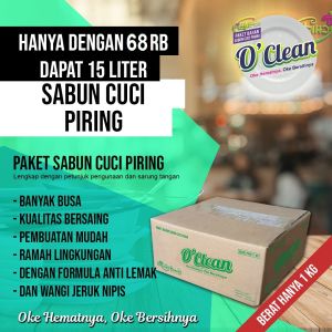 OClean Paket Sabun Cuci Piring Cair Hemat Wangi Nipis Anti Lemak Bersih Liquid Biang Mama