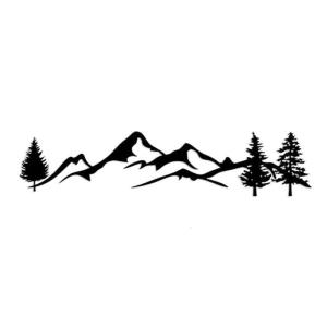 100cm Tree Mountain Auto Decor Reflective Forest Window Home Wall Laptop Sticker Decal Car Sticker Window Body Sticker