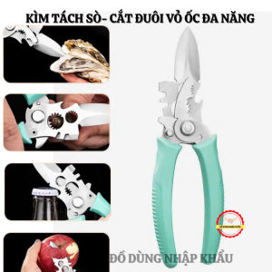 Kìm tách hàu thông minhcắt đuôi vỏ ốc đa chức năng bằng thép trắng không gỉ cao cấp