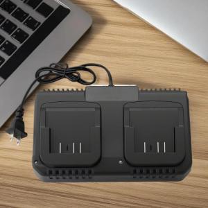 STF เครื่องชาร์จแบตเตอรี่1ชิ้นเครื่องชาร์จแบตเตอรี่ลิเธียมแบบปลั๊กสหรัฐชาร์จเร็วเครื่องมือพลังงาน1 2ทางสำหรับแบตเตอรี่20V BL1415 1815 1830 1850