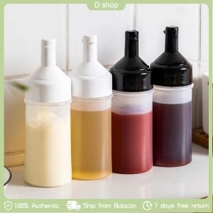 250ml Kitchen Squeeze Seasoning Bottle 2 Colors Leak-Proof Condiment Empty Bottles Plastic Oil Vinegar Sauce Ketchup Salad Cruet Can Container