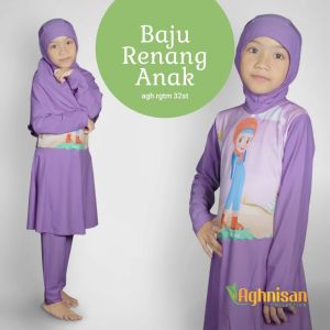 Baju Renang Anak Muslim Muslimah Wanita Perempuan SD usia 7-12 tahun aghnisan collection