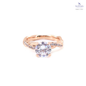 Xuping Cincin Fashion Wanita Motif Silang Mata Bulat