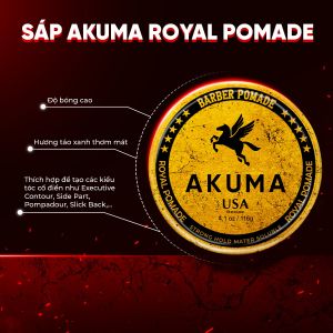 Sáp Vuốt Tóc AKUMA Gôm Giữ Nếp Tóc Xịt Tạo Phồng Tóc Dầu Tắm Gội Sữa Rửa Mặt