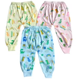 12 Pcs 6 Pcs Celana Panjang Bayi Perempuan Laki-laki Newborn Motif Tabur Warna 0-6 Bulan