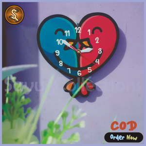 Jam Dinding Aesthetic Karakter Love Bird