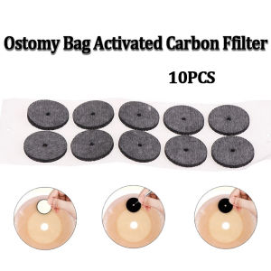 10Pcs Ostomy Bag Activated Carbon Ffilter Sheet Supplies Sheet to Remove Odor Exhaust Charcoal Sheet