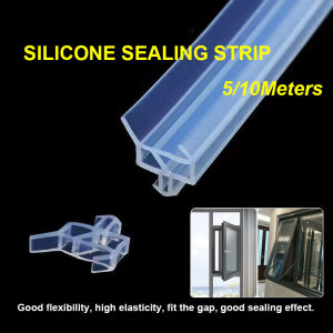 Silicone sealing strip for sliding doors and windows is windproof and dustproof