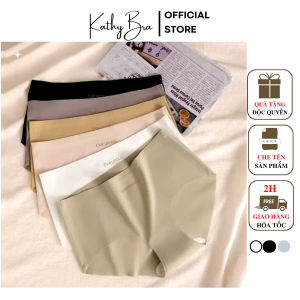 Q76 COMBO 10 Quần Lót Su Lạnh KATHY BRA Không Đường May Đáy Kháng Khuẩn Màu Tối Giản Basic