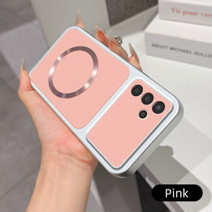 Casing for Samsung Galaxy A36 SM-A366B/DS SM-A366U SM-A366U1 SM-A366W Matte leather case with charging magnetic ring anti drop and shockproof phone case